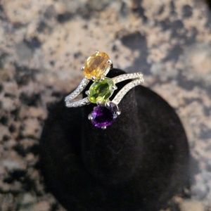 Multi Gemstone Ring